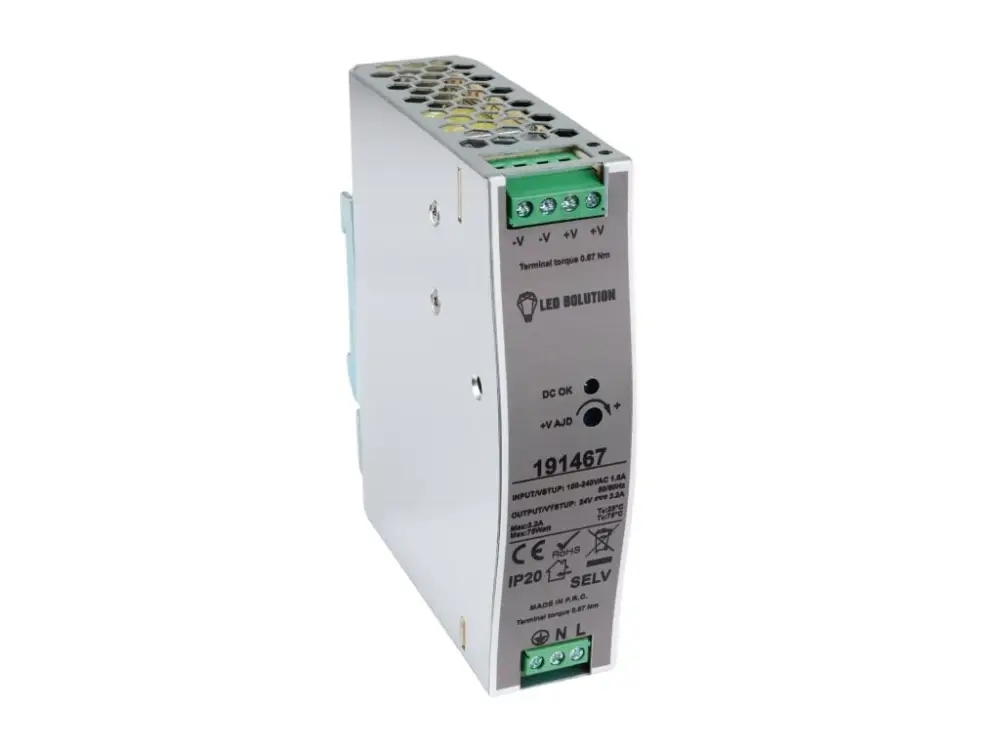 Vedd meg online LED tápegység 24V 75W DIN sínre