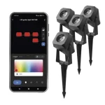 GoSmart RGB+CCT LED spotlámpa kezdőkészlet 7W IP65 WiFi-vel, 4 darab Szezonális akció