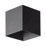 Fekete homlokzati LED lámpa Cube 5W IP54 Outlet