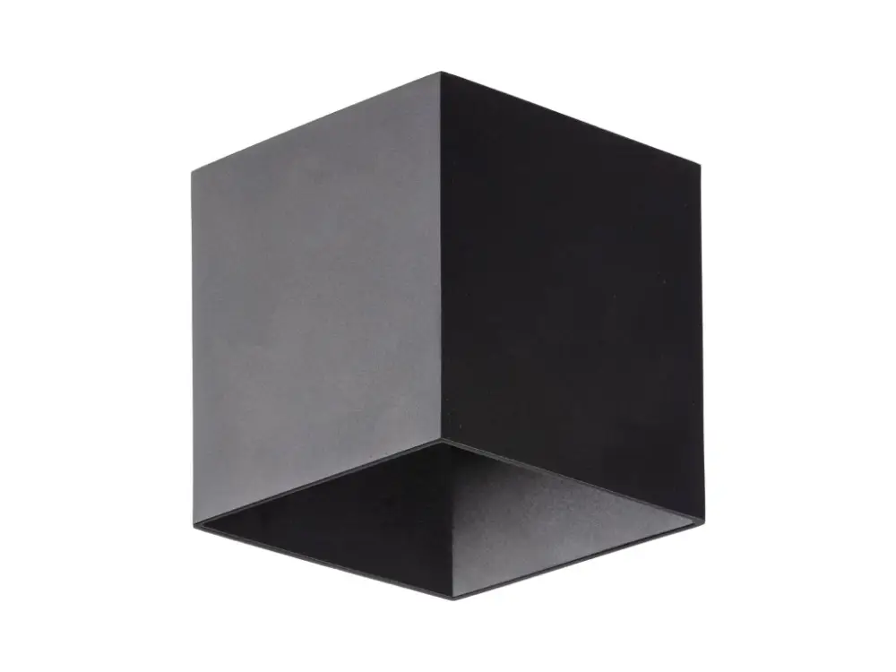 Fekete homlokzati LED lámpa Cube 5W IP54 Outlet