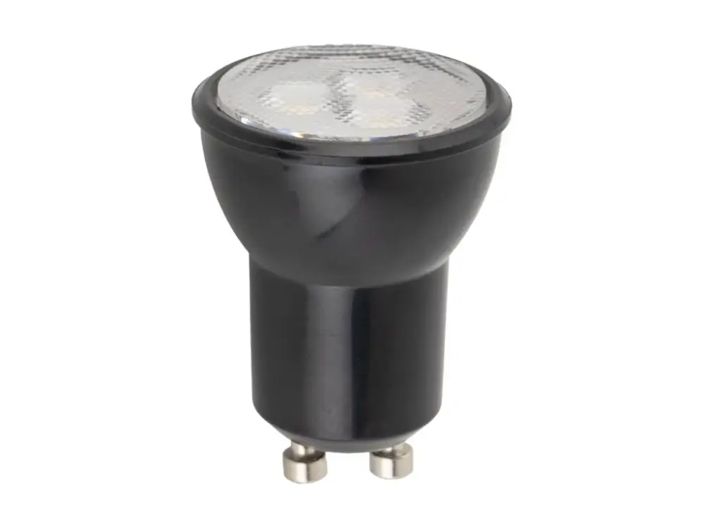 Ne maradj le Fekete LED spot izzó 3W GU10 MR11 230V