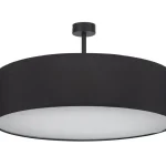 Fekete függesztett lámpa Rondo 600mm 4x E27 izzóhoz Prémium