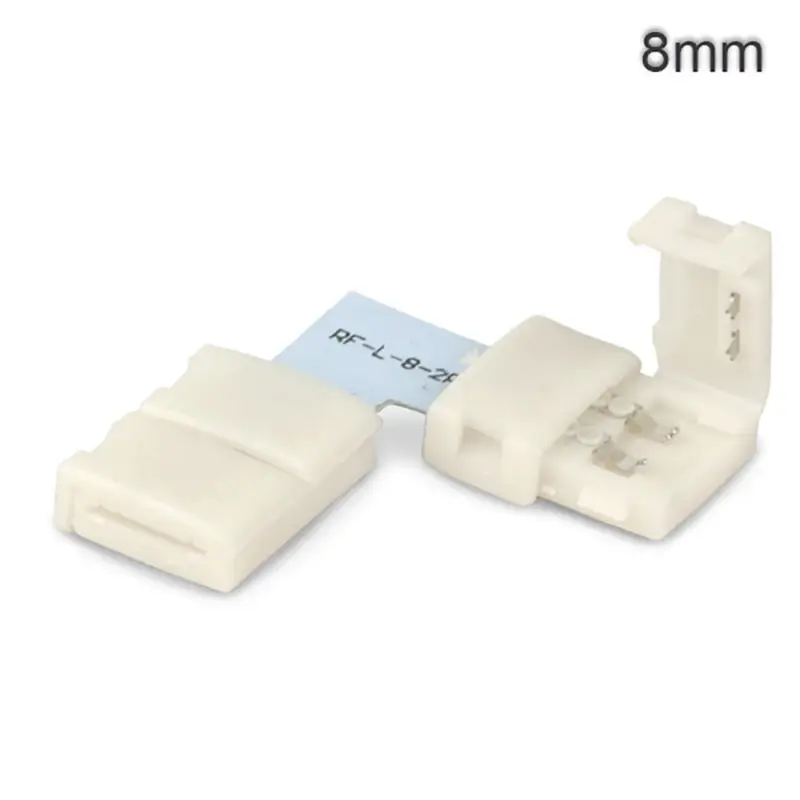 Klipszsarok összeköto (max. 5A) C1-28 2 pólusú IP20 flexszalagokhoz, széles 8mm, osztásköz >12mm Népszerű
