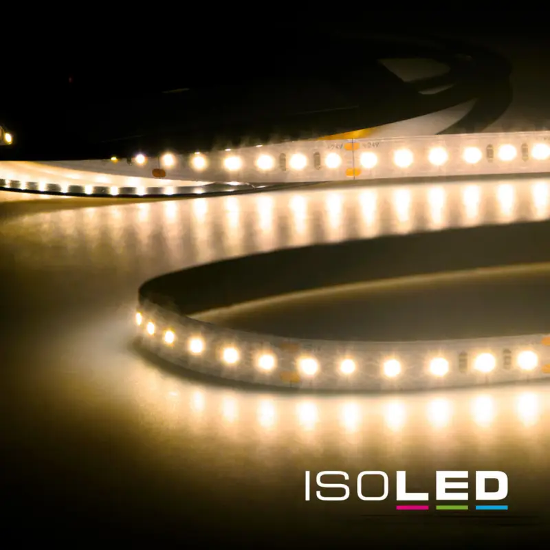 LED CRI927 CC flexibilis szalag, 24V, 12W, IP20, melegfehér, 15m tekercs, 120 LED/m Biztonságos vásárlás