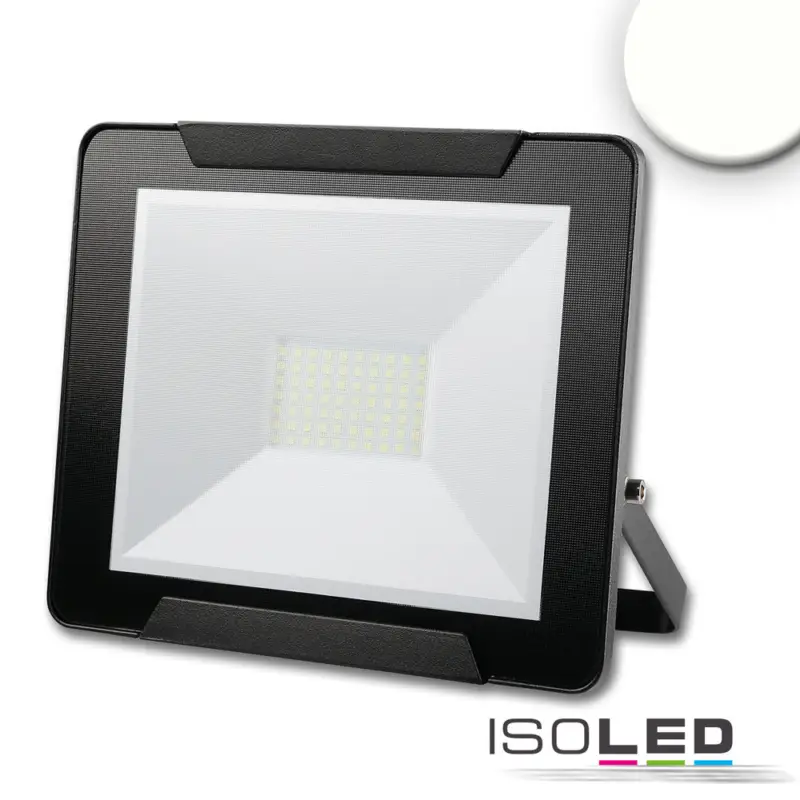 LED fényveto 50 W, semleges fehér, fekete, IP65 Biztonságos fizetés