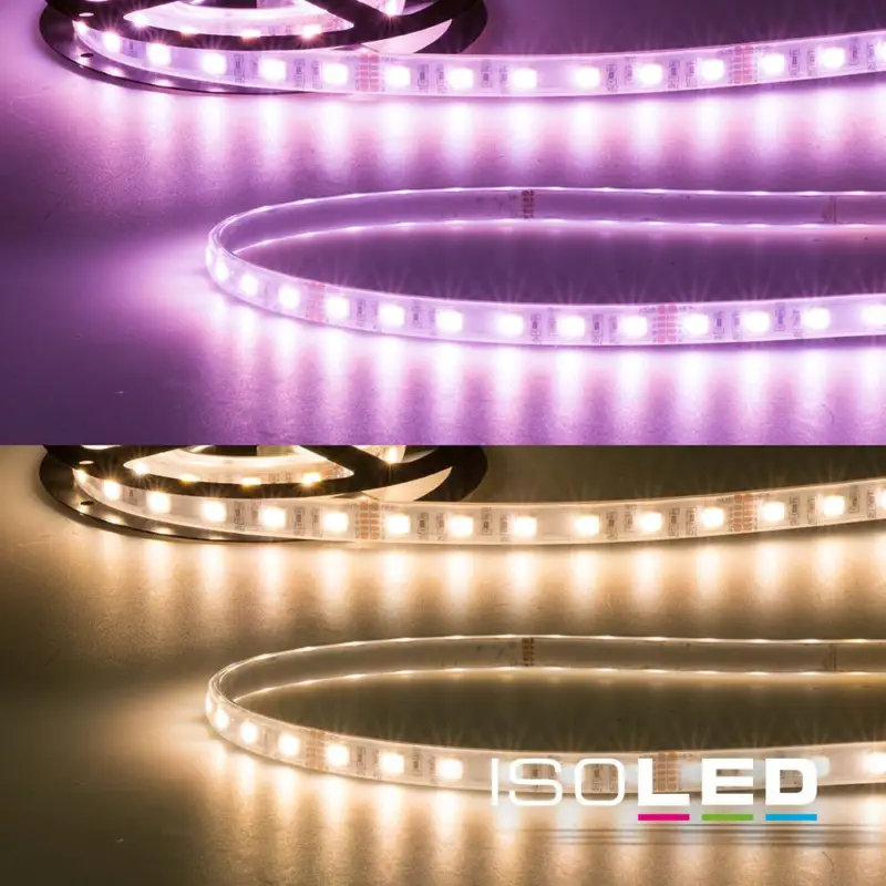 Korlátozott ajánlat LED AQUA RGB+WW flexibilis szalag, 24V, 19W, IP67, 4in1 chip, 60 LED/m