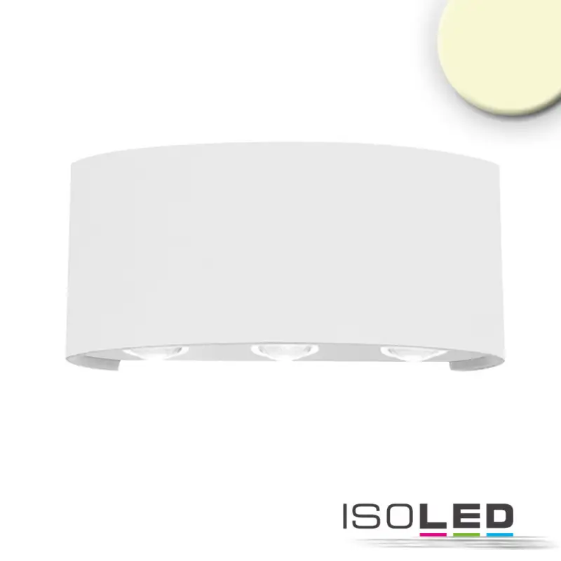 Kültéri LED fali lámpa, fel/le, IP54, 6*1 W CREE, homok fehér, meleg fehér Bestseller