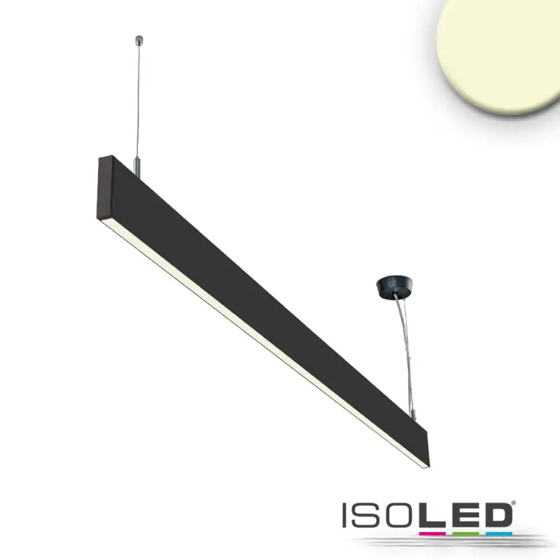 LED függesztett lámpa lineáris fel/le 600, 20 W, fekete, meleg fehér Expressz kézbesítés