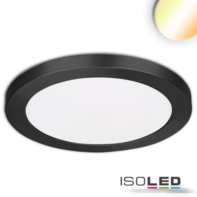 LED süllyesztett/felületre szerelt lámpa Slim Flex 24 W, ColorSwitch 3000K|3500k|4000K, fekete Expressz kézbesítés