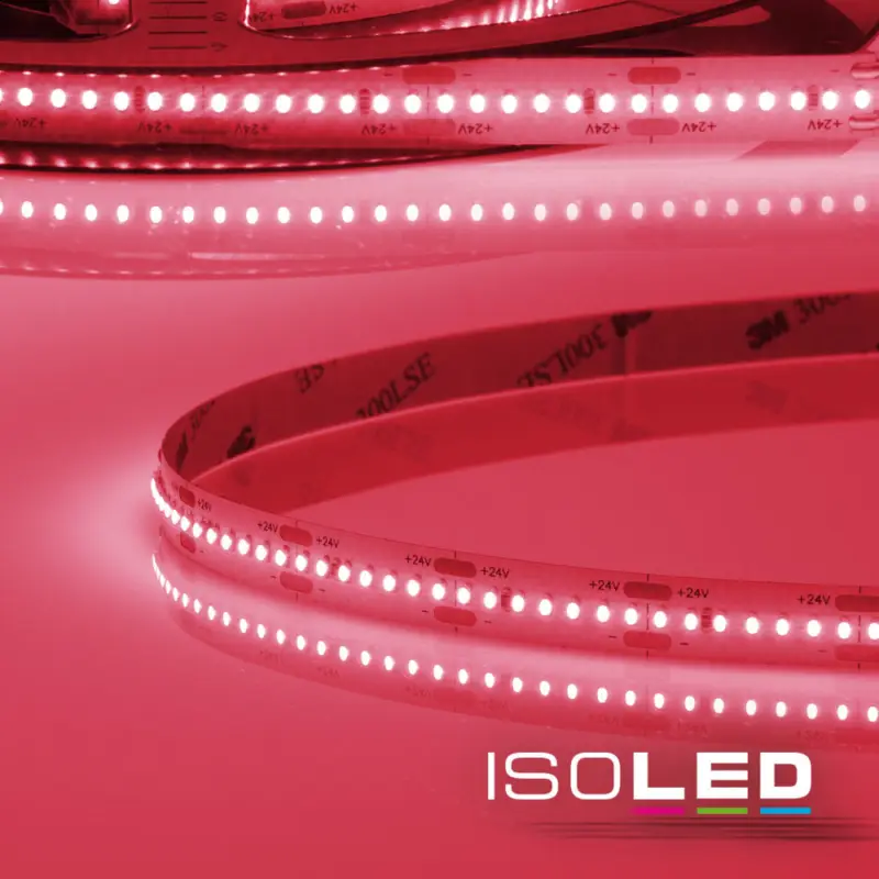 LED CRI9P Linear10 flexibilis szalag, 24V, 15W, IP20, rózsaszín, 280 LED/m Szuper akció