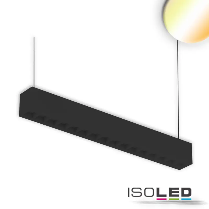 LED függesztett lámpa lineáris 20W, sorolható, fekete, ColorSwitch 3000|3500|4000K Biztonságos vásárlás