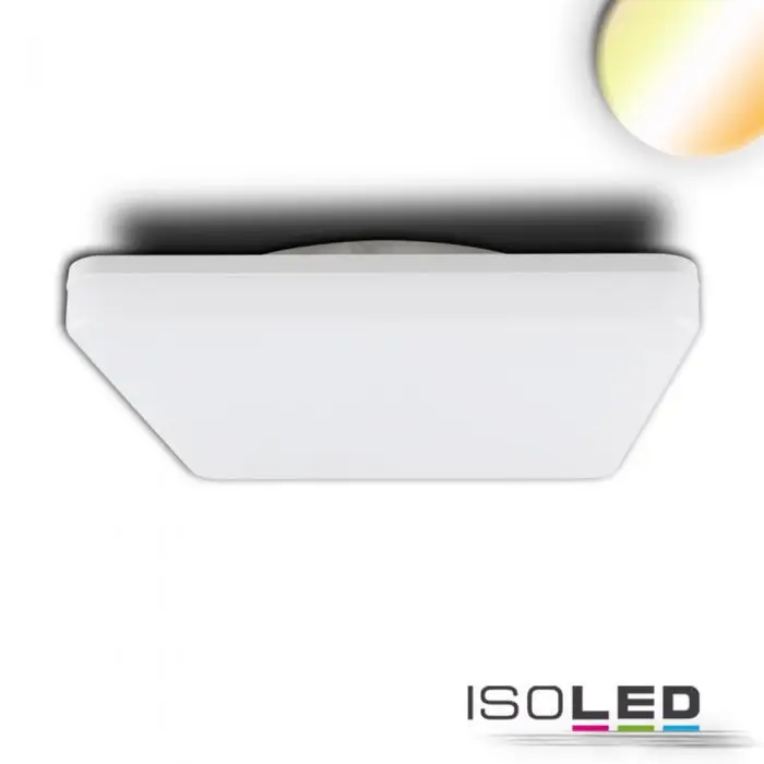 LED mennyezeti/fali lámpák HF érzékelovel, 24 W, négyszögletes, IP54, ColorSwitch 3000K|4000K, fehér Biztonságos vásárlás