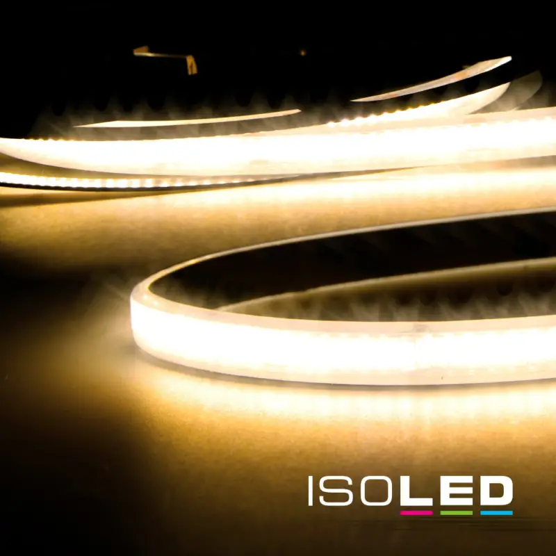 LED AQUA CRI930 Lineáris 48V flexibilis szalag, 13W, IP68, meleg fehér, 20 méter, 240 LED/m Szuper akció