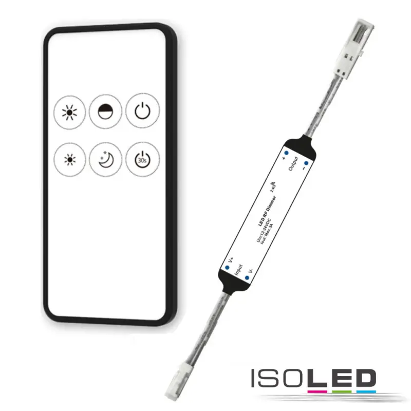 Azonnali szállítás LED-es rádiós PWM-Dimmer, MiniAMP, távirányítóval együtt, 12-24V DC, 3A
