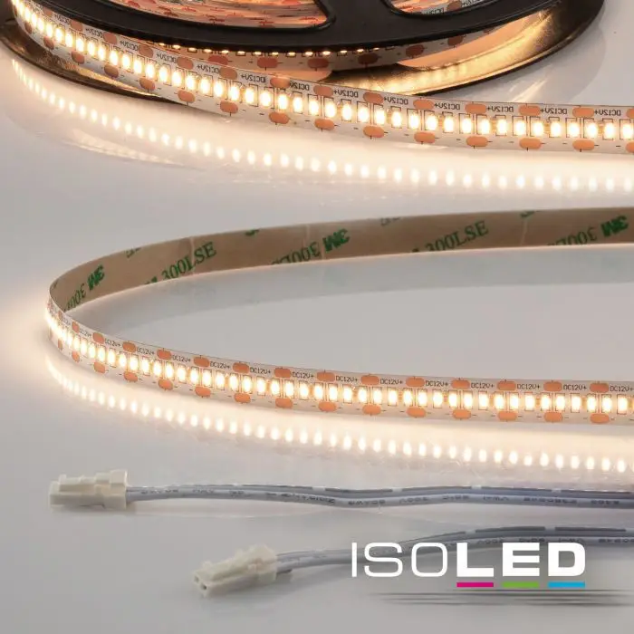 Exkluzív ajánlat LED CRI930 MiniAMP flex. szalag, 12V, 6W, IP20, 3000K, 250cm, kétoldalas 30cm kábel + maleAMP