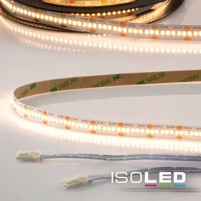 LED CRI930 MiniAMP flex. szalag, 24V, 12W, IP20, 3000K, 250cm, kétoldalas 30cm kábel + maleAMP Outlet