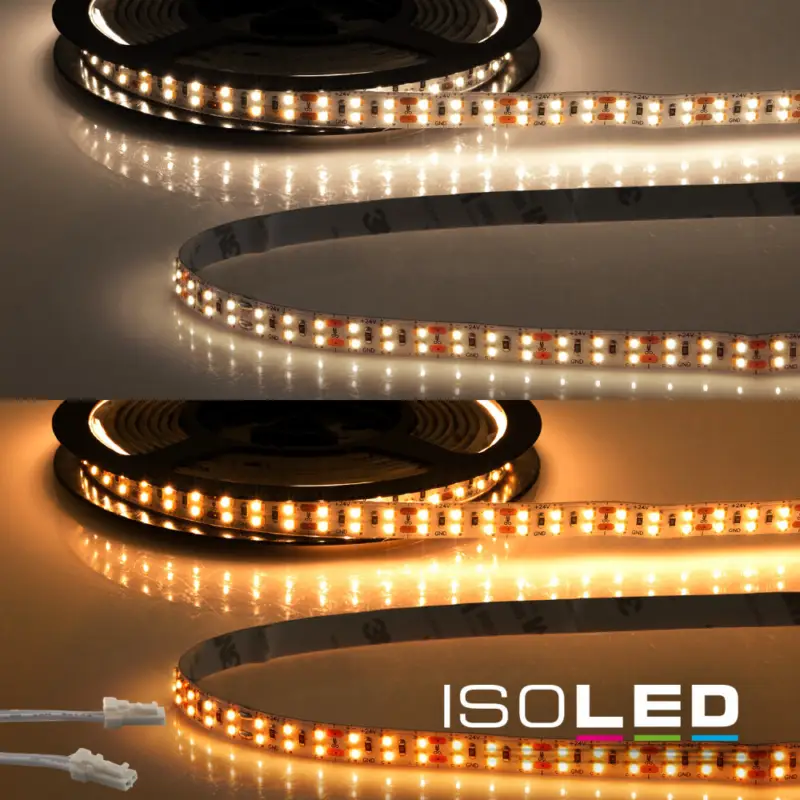 Csak ma LED CRI919/940 MiniAMP flex. szalag, 24V, 20W, IP20, fehér színu, 500cm, kétoldalas kábel + maleAMP