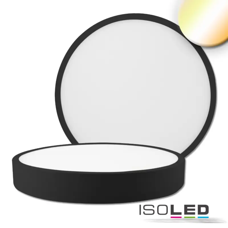 Legkelendőbb LED mennyezeti lámpa PRO fekete, 30W, kerek, 300mm, ColorSwitch 2700|3000|4000K, dimmelheto