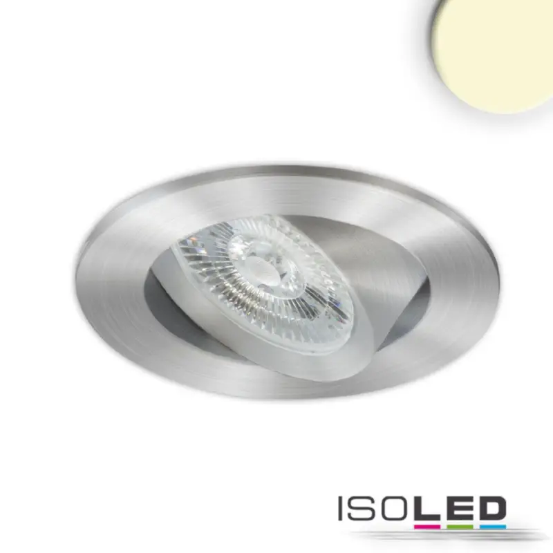 LED süllyesztett lámpatest Slim68 csiszolt alumínium, kerek, 9W, meleg fehér, DALI dimmelheto Rendeld meg most