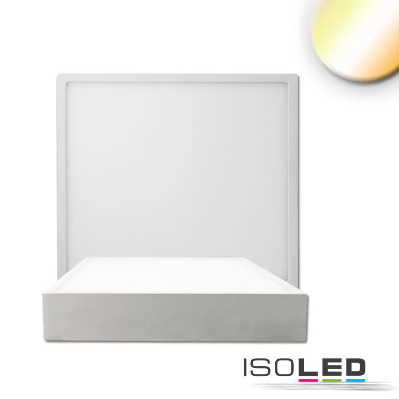 Végkiárusítás LED mennyezeti lámpa PRO fehér, 15W, szögletes, 170mm, ColorSwitch 2700|3000|4000K, dimmelheto