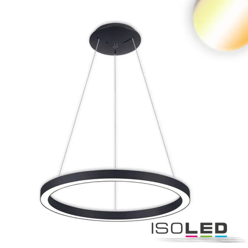 LED fügesztett lámpa Circle 580 fekete, 48W, kerek, ColorSwitch 3000|3500|4000K, dimmelheto Korlátozott ajánlat