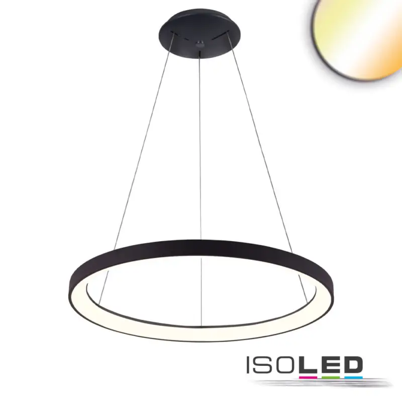 Biztonságos fizetés LED fügesztett lámpa Orbit 580, fekete, 48W, kerek, ColorSwitch 3000|3500|4000K, dimmelheto
