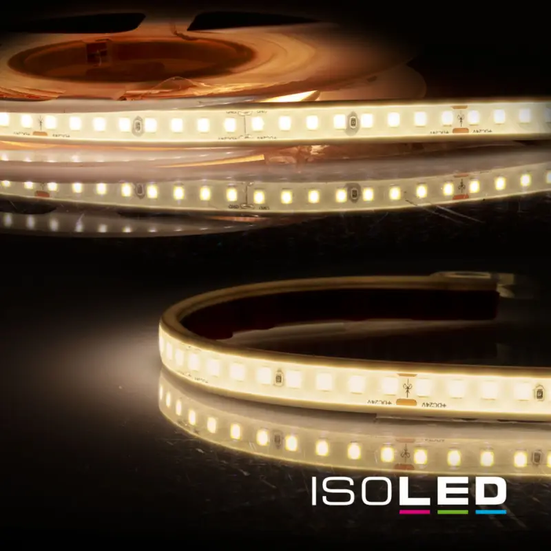 LED AQUA927 PU lineáris flexibilis szalag, 24V, 12W, IP68, meleg fehér, 160 LED/m Gyors szállítás