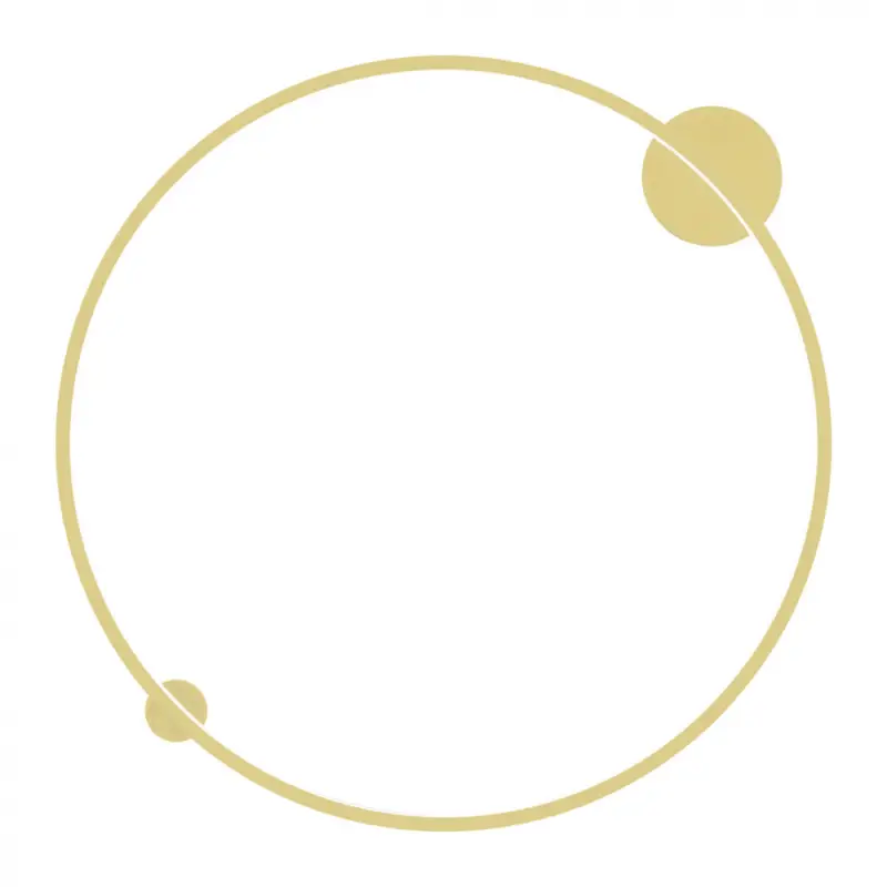 Expressz kézbesítés Mennyezeti lámpa Saturno Gold 46W LED