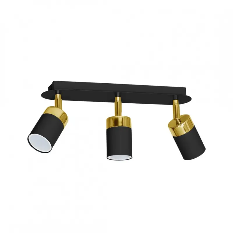 Gyors kiszállítás Mennyezeti lámpa JOKER BLACK/GOLD 3xGU10