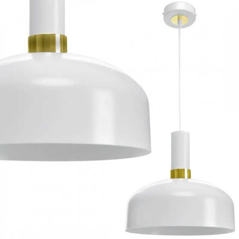 Vedd meg online Függeszték MALMO WHITE/GOLD 1xE27