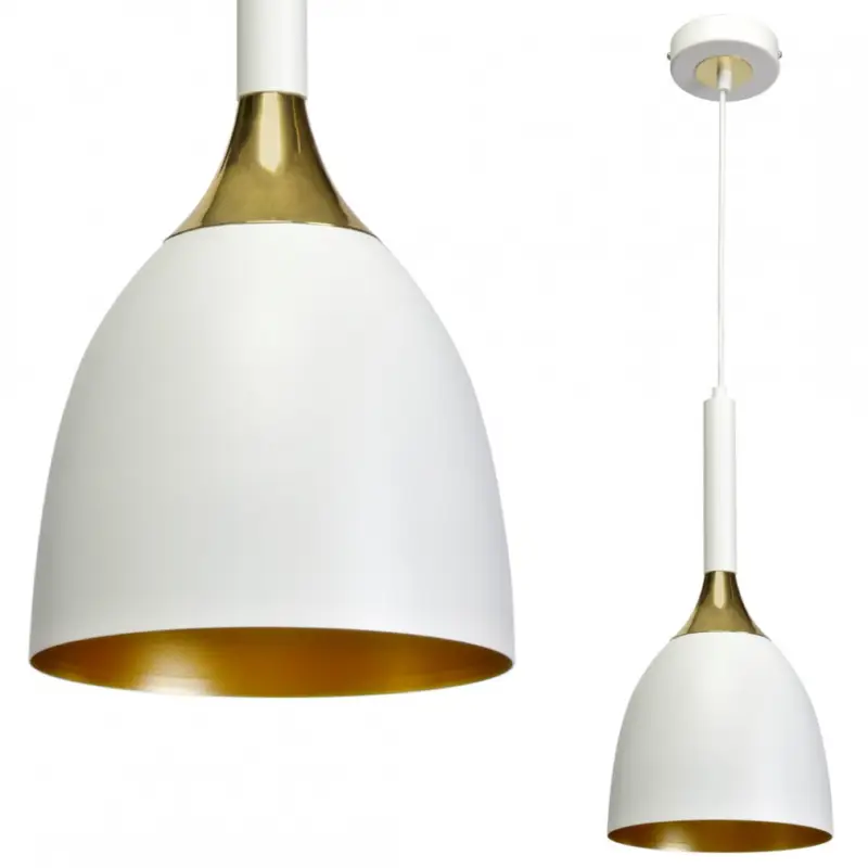 Vedd meg most Függesztett lámpa CLARK WHITE/GOLD 1xE27