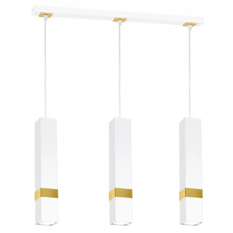 Akciós ár Függesztett lámpa VIDAR WHITE/GOLD 3xGU10