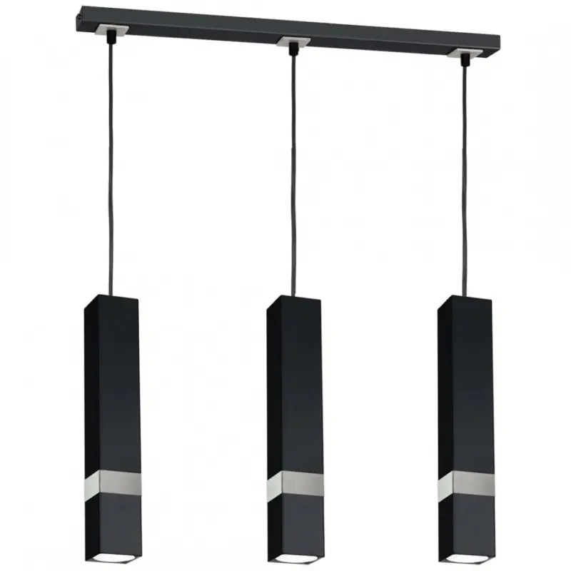 Kihagyhatatlan ajánlat Függesztett lámpa VIDAR BLACK/CHROME 3xGU10