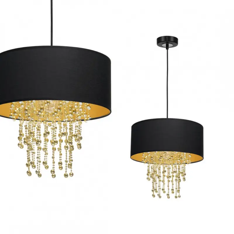 Függesztett lámpa ALMERIA BLACK/GOLD 1xE27 Árengedmény