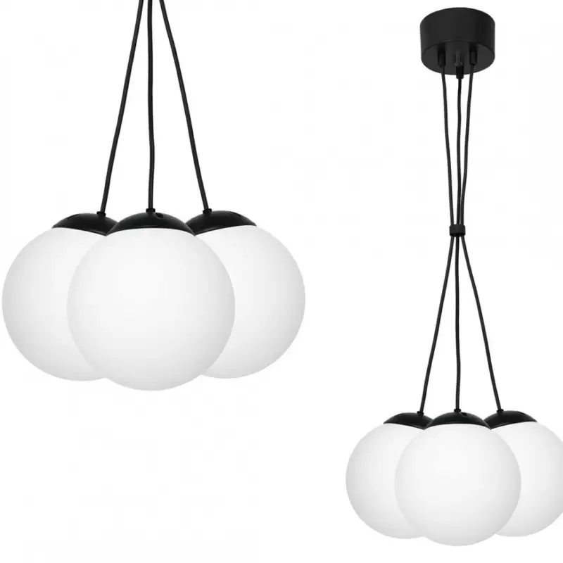 Kihagyhatatlan ajánlat Függeszték LIMA BLACK 3xE14