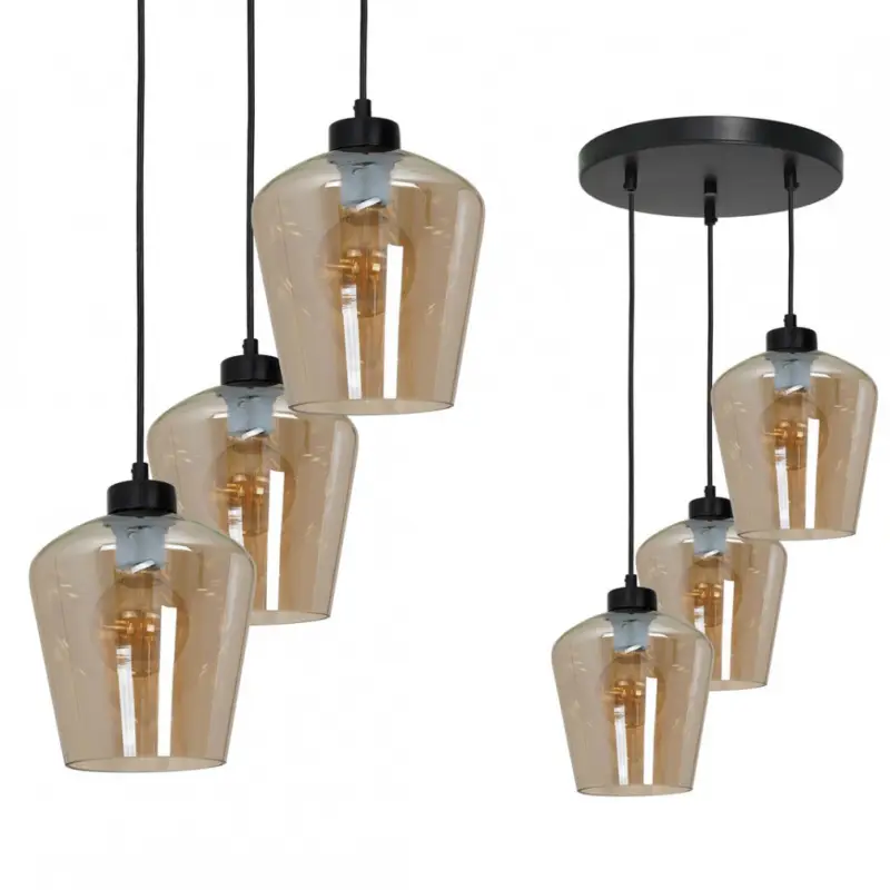 Függeszték SANTIAGO AMBER 3xE27 Expressz szállítás