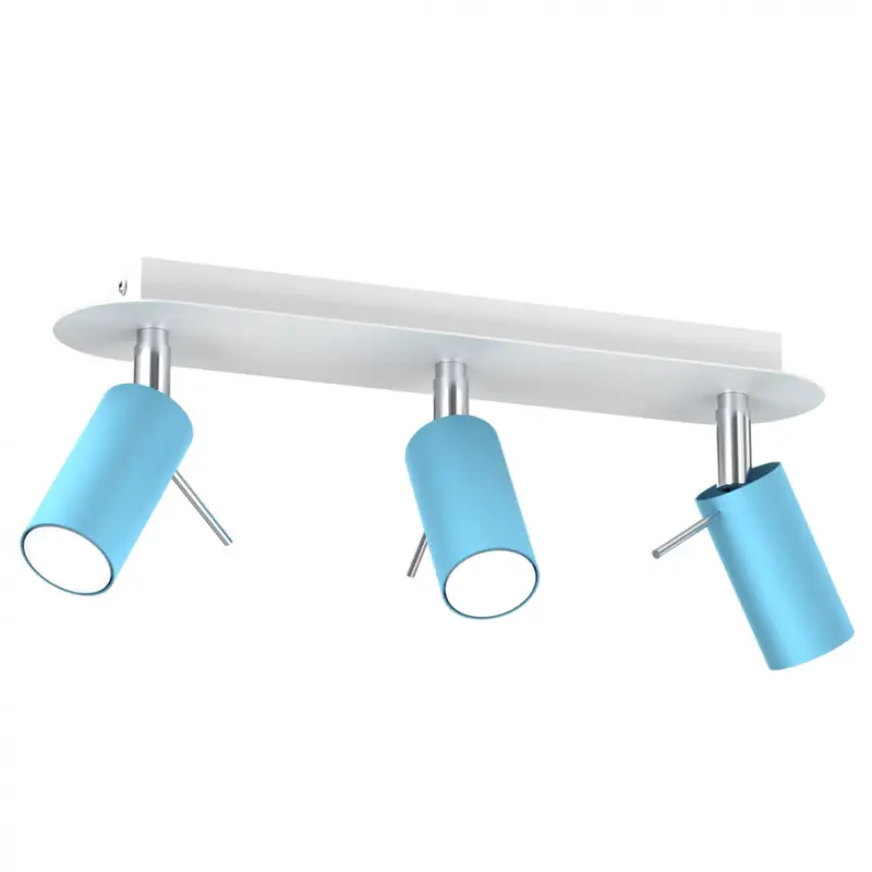 Kiárusítás Mennyezeti lámpa PRESTON BLUE/WHITE 3x mini GU10