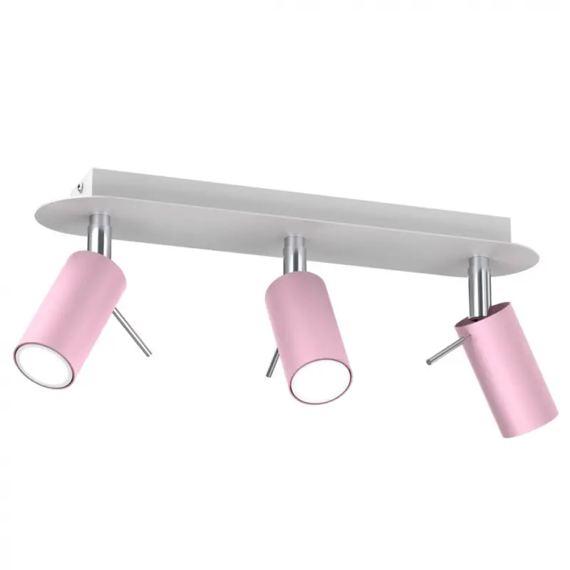 Mennyezeti lámpa PRESTON PINK/WHITE 3x mini GU10 Biztonságos vásárlás