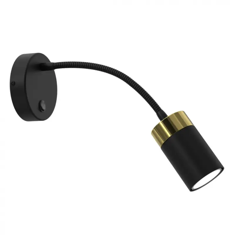 Szuper ajánlat Fali lámpa flex JOKER BLACK/GOLD 1xGU10