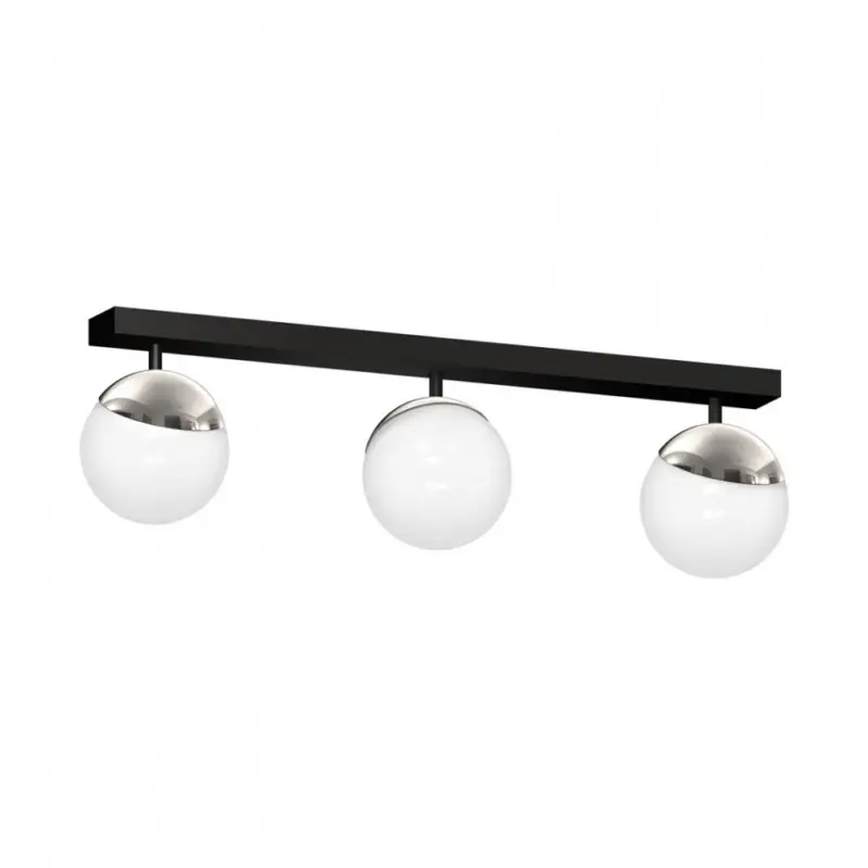 Olcsóbb Mennyezeti lámpa SFERA BLACK/CHROME 3xE14