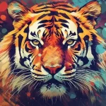 Tigris mintázat - vászonkép Újdonság