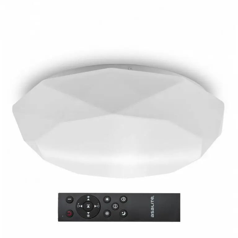 Árengedmény Asalite LED Mennyezeti Lámpa OLIVIA 48W 3000K/4000K/6500K (3400 lumen) Gyémánt + Távirányító CCT