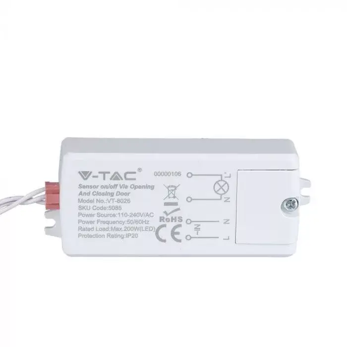 Kedvezmény V-TAC Infravörös ajtó érzékelő kapcsoló 5 - 6 cm - 5085