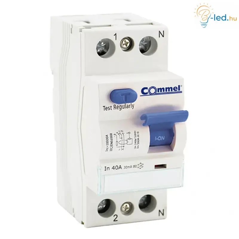 Bestseller Commel Moduláris Fi-Relé 2P 25A - 470-125