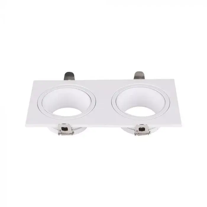 Vedd meg online V-TAC Led 2 x GU10 Spot Keret Négyzet Alakú Fehér - 10298