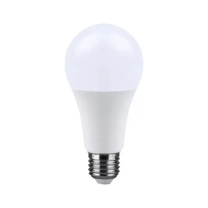 Végkiárusítás V-TAC LED izzóE27 A65 15W 200° 6500K gömb (CREE Chip) - 2144556