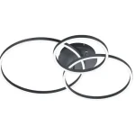 Végkiárusítás Trio WINONA mennyezet lámpa fém, fekete, RGB-LED, 2700K-6500K, 28W, 3200lm, RGB, 1x10W - 670810632