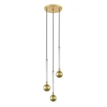 Vedd meg online Zuma Mida függeszték fém,üveg,arany,áttetsző,G9 - ZU-P0583-03B-2GHF