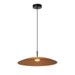 Vedd meg online Lucide MENGA függeszték fém,üveg,fekete,borostyán,LED,2700K,18,6W,500Lm - 25417/12/62