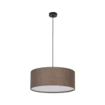 Vedd meg online TK Lighting EARTH függeszték fém, szövet, fekete, barna, E27 - TK-10101